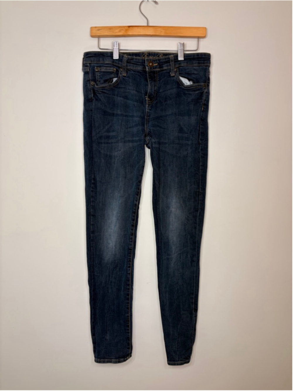 Gap Premium Super Skinny Jean Womens Size 14 Blue Stretch Dark Wash Denim Junior